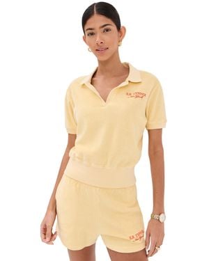 Sporty & Rich Sr Sport Terry Polo - Natural