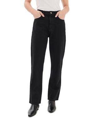 DL1961 Cate Classic High Rise Straight Petite Jeans 27 - Black
