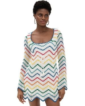 Saylor Siera Crochet Mini Dress - Multicolor