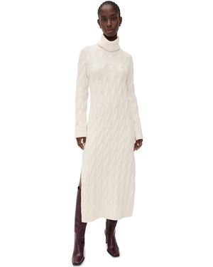 Splendid X Cellajaneblog Cable Sweater Dress - White