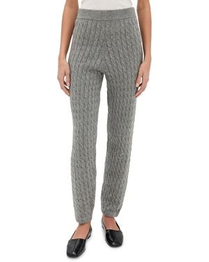 Le Bos Cable Knit Sweatpants - Black