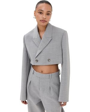 Wardrobe NYC Closet. Nyc Crop Blazer - Gray