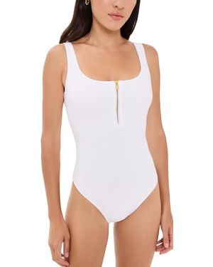 Stylest Dreamsculpt Zip Up Tank One Piece - White