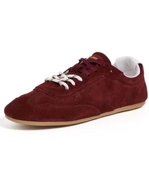 Alohas Tb.24 Suede Leather Sneakers Suede Burgundy #1 - Red