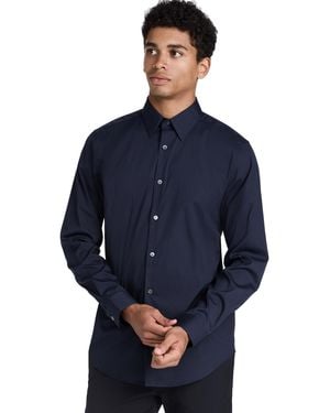 Theory Sylvain Good Cotton Shirt - Blue