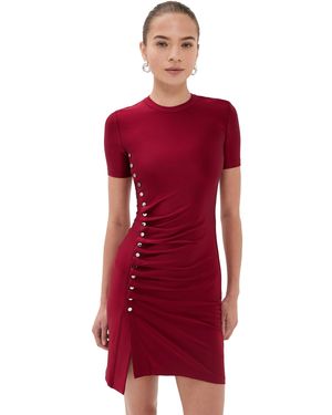 Rabanne Draped Mini Dress - Red
