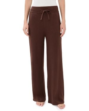 Eberjey Recycled Sweater Pants - Brown