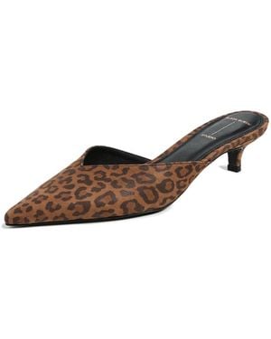 Black Suede Studio Sofia Suede Heels - Black