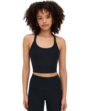 Beyond Yoga On The Up Cropped Tank - Black