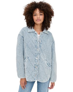 Z Supply Boulder Knit Denim Jacket - Blue