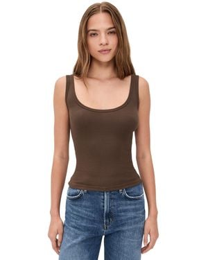 Cotton Citizen Verona Scoop Tank - Blue