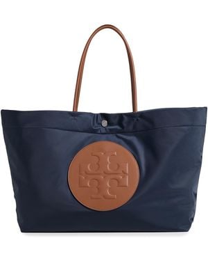 Tory Burch Ella Twist Reversible Tote - Blue