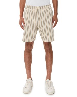 Vince Jacquard Stripe Shorts 7.5 - Natural