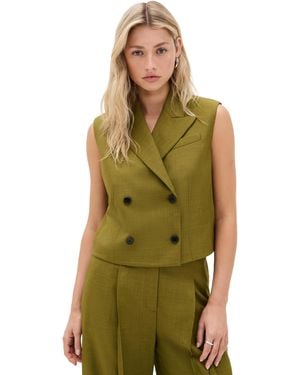 Theory Peak Vest - Green