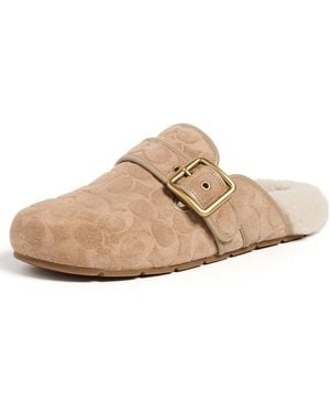 COACH Archival Buckle Clogs - White