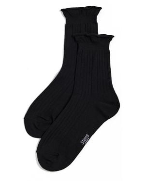 Stems Oona Rolled Top Socks 2 Pack - Black