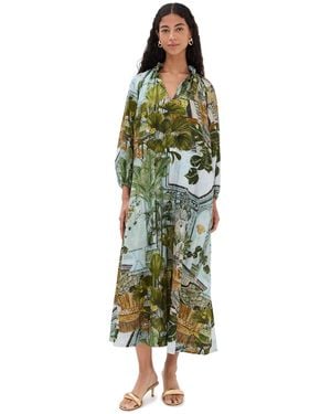 Isla & White Pascale Dress - Green