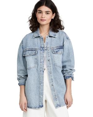 Pistola Mandy Oversized Shacket - Blue