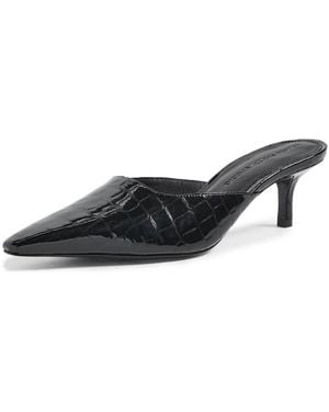 Black Suede Studio Riley 50 Heels - Black