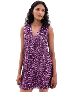 Simon Miller Fountain Sequin Dress - Purple