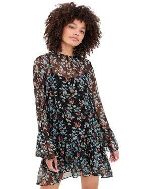 Ulla Johnson Emmeline Silk Mini Dress - Black