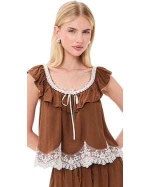 Wayf Wendy Top - Brown