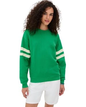 Clare V. Varsity Sweatshirt - Green