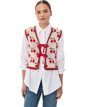 La DoubleJ Cherry Gilet - Red