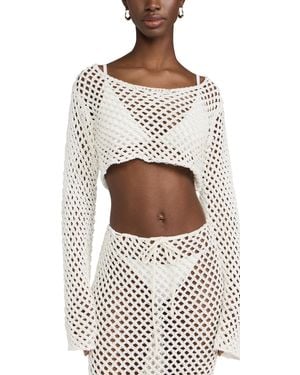 Bananhot Magen Knitted Shirt - White