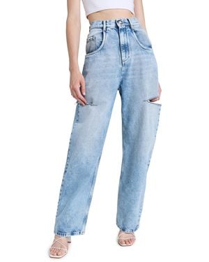 Maison Margiela Denim Jeans With Slash Details in Black | Lyst Maison Margiela Denim Jeans With Slash Details in Black | Lyst