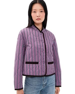 Madewell Quilted Liner Jacket - Purple