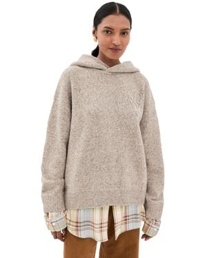 Acne Studios Hooded Sweater - Natural