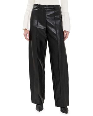 Prabal Gurung Deep Pleat Detail Pants - Black