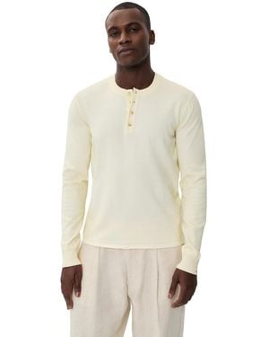 Rag & Bone Washed Supima Henley - Natural