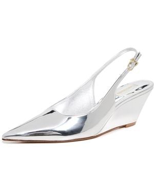 Larroude Loulou Pumps - White
