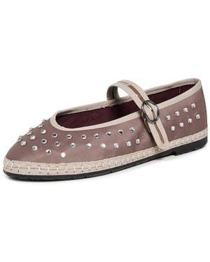 Flabelus Mae Mary Jane Flats - Gray