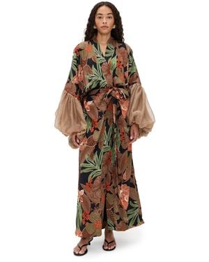 Fe Noel Wilted Sleeve Robe - Multicolor