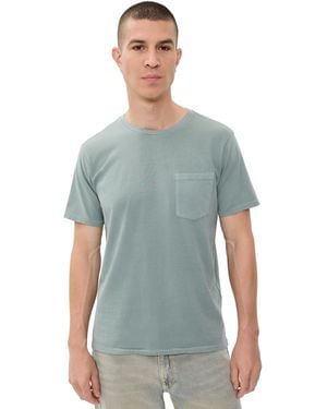 Rag & Bone Garment Dye Classic Pocket Tee - Blue