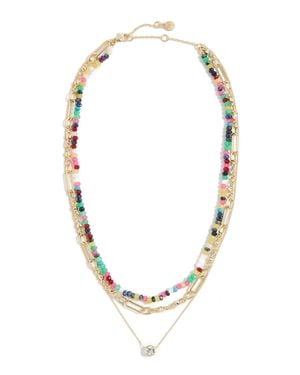 BaubleBar Pre-Layered Semi Necklace - Multicolour