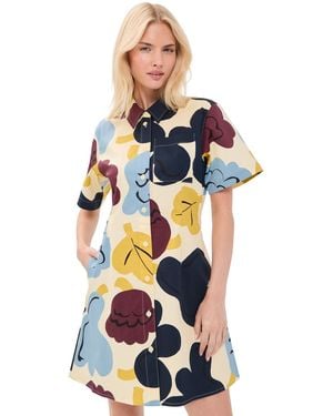Marimekko Seikkailu Kukasta Kukkaan Mini Dress - Blue