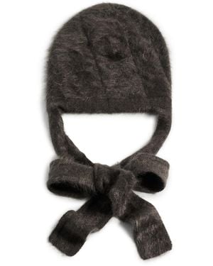 Lisa Yang Brushed Tied Hood - Black