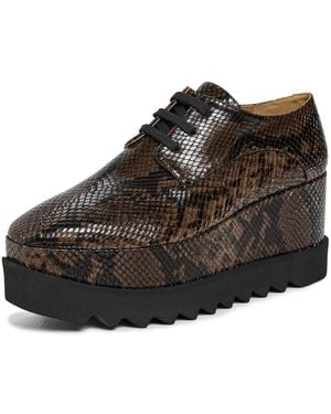 Stella McCartney Snake Print Elyse Alter Mat Sneakers - Black