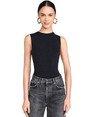 Yummie Isabel Shell Thong Back Bodysuit - Black