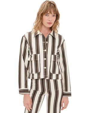 Madewell Cropped Button-Front Jacket - Black