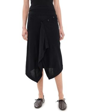 Lemaire Buttoned Skirt - Black