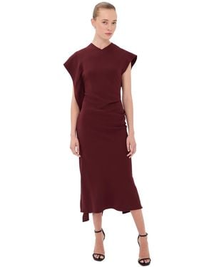 Victoria Beckham Victoria Midi Dress - Red