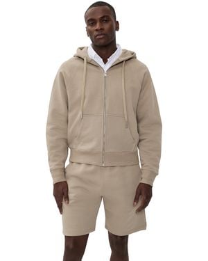 Ami Paris Adc Zip Hoodie - Natural