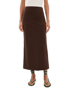 Tibi Compact Pencil Skirt - Brown