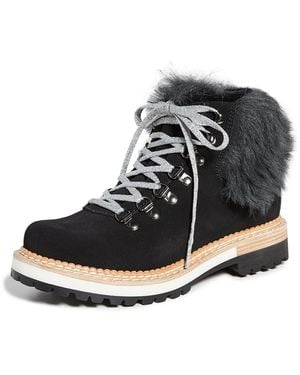 Montelliana Clara Shearling Lined Boots - Black