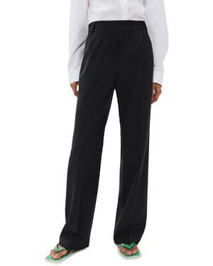 Tibi Tropical Wool Charles Pants - Black